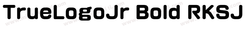 TrueLogoJr Bold RKSJ H字体转换